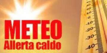 Allerta per temperature massime molto elevate per la giornata di lunedì 21 luglio 2025