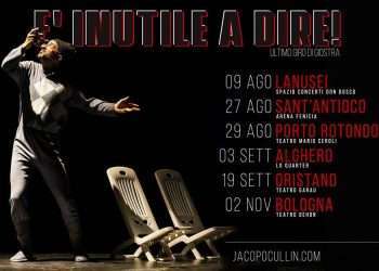 “Ultimo giro di giostra” per lo spettacolo “È inutile a dire!” di Jacopo Cullin: ecco le date