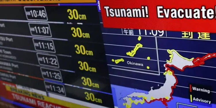 Tsunami: a Severo-Kurilsk in Russia onda di 5 metri
