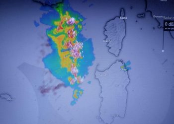 Maltempo, violenti nubifragi in avvicinamento sul Nord Sardegna e Corsica