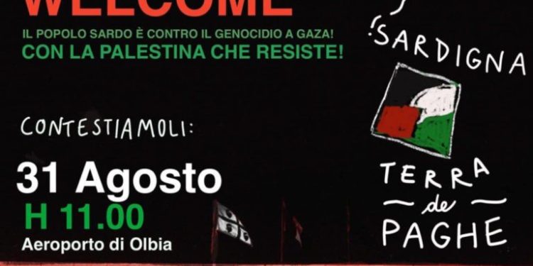 “No al turismo sionista in Sardegna”, manifestazione a Olbia