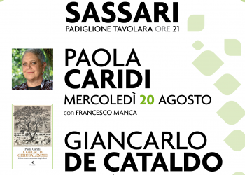 Paola Caridi e Giancarlo De Cataldo al Padiglione Tavolara di Sassari rispettivamente il 20 e 22 agosto