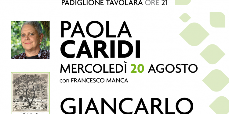Paola Caridi e Giancarlo De Cataldo al Padiglione Tavolara di Sassari rispettivamente il 20 e 22 agosto