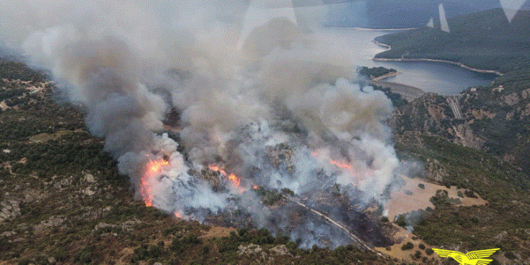16 incendi in Sardegna nella giornata di martedì 12 agosto