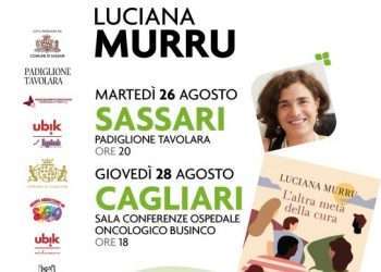 La psicoterapeuta e giornalista Luciana Murru a Sassari e Cagliari il 26 e 28 agosto