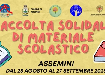 Assemini, raccolta solidale di materiale scolastico