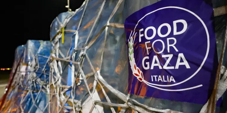 In Giordania arrivate 100 tonnellate di aiuti dall’Italia per Gaza
