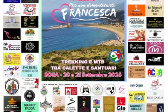 “Per Non Dimenticarti – Memorial Francesca” IV Edizione il 20 e 21 Settembre a Bosa