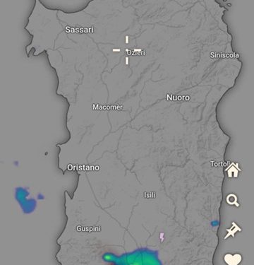 Maltempo, temporali sul cagliaritano: rovesci di forte intensità