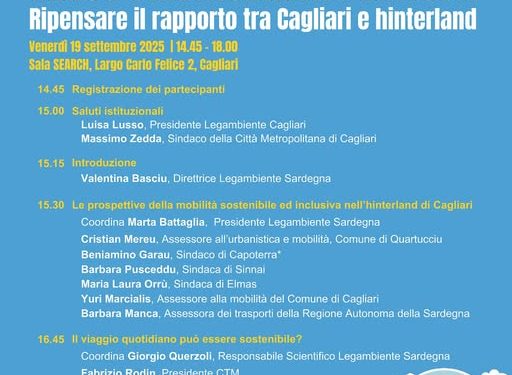 Verso una mobilità per tutti, ripensare il rapporto tra Cagliari e il suo hinterland