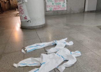 Oss in presidio sotto il Consiglio Regionale a Cagliari