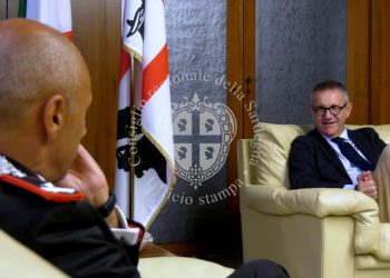 Consiglio Regionale, visita del generale di Brigata Francesco Rizzo, comandante della Legione Carabinieri Sardegna