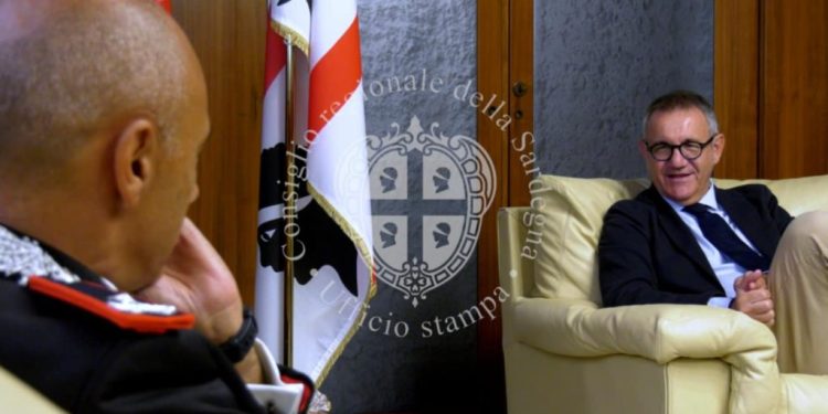 Consiglio Regionale, visita del generale di Brigata Francesco Rizzo, comandante della Legione Carabinieri Sardegna