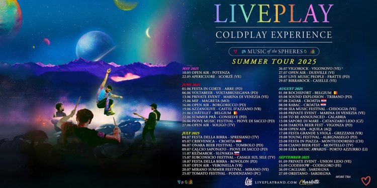Coldplay Experience, il live a Cagliari e Riola Sardo