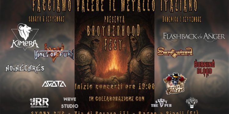 Brotherhood fest: il 6 e 7 Settembre a Bagno di Ripoli