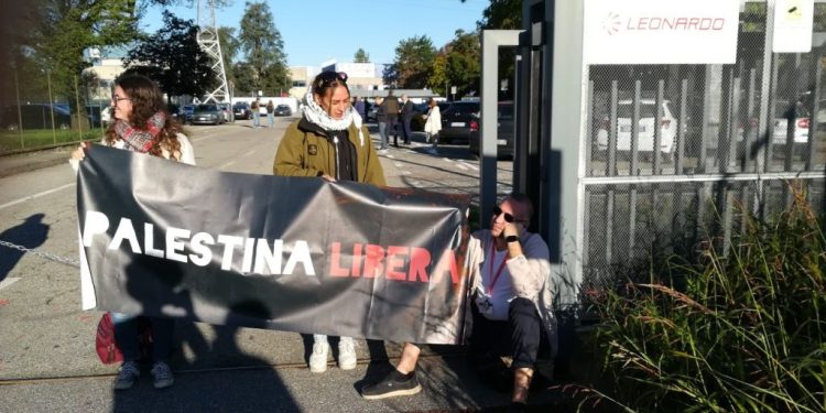 Palestine Action Italia e Ultima Generazione: Nerviano, bloccata la sede della Leonardo