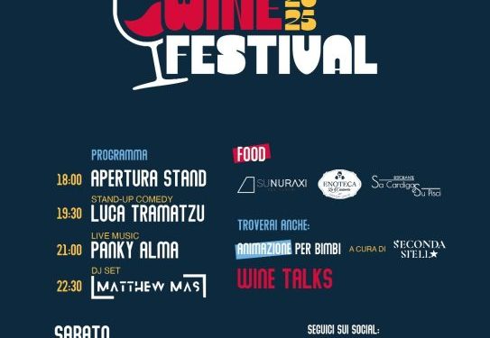 A Costa Rei nasce il Costa Rei Wine Festival: appuntamento il 6 settembre dalle ore 18 in piazza Colombo