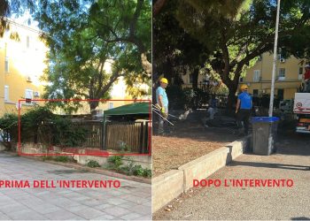 Cagliari, piazza Medaglia Miracolosa liberata da opere abusive