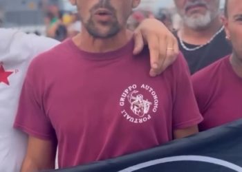 I portuali di Livorno in presidio contro presenza nave israeliana