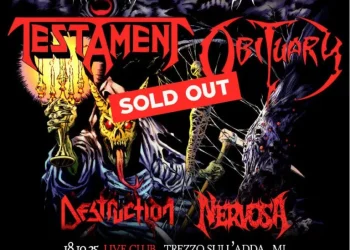 Testament e Obituary, sold out la data di Trezzo sull’Adda