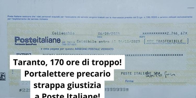 Precari a oltranza anche a Taranto: il sistema che sfrutta i portalettere di Poste Italiane