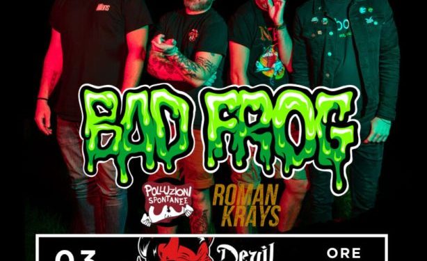 I Bad Frog in concerto a Cagliari e Olbia