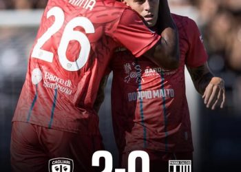 Primo successo stagionale del Cagliari, il Parma battuto 2-0