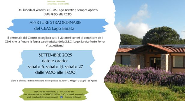 Al Ceas Lago Baratz aperture straordinarie a settembre