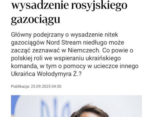 La Polonia era pronta a dare rifugio a uno dei sospettati del sabotaggio del Nord Stream