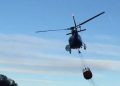 Fuoco a Decimoputzu, in azione l’elicottero del Corpo Forestale