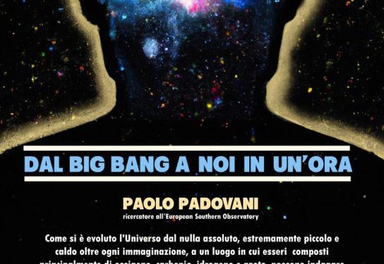 Olbia, dal Big Bang a noi in un’ora: il racconto dell’Universo con l’astrofisico Paolo Padovani
