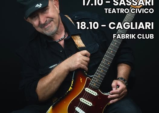 Ghigo Renzulli in tour, due date in Sardegna a ottobre