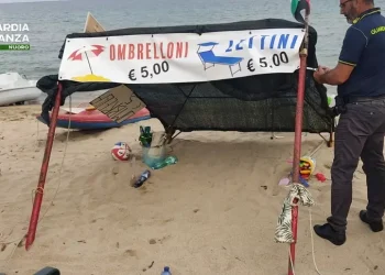 Guardia di Finanza sequestra stabilimento balneare abusivo a Dorgali