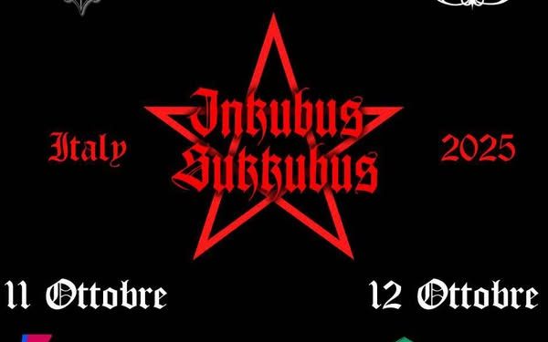 Inkubus Sukkubus live in Italia a ottobre