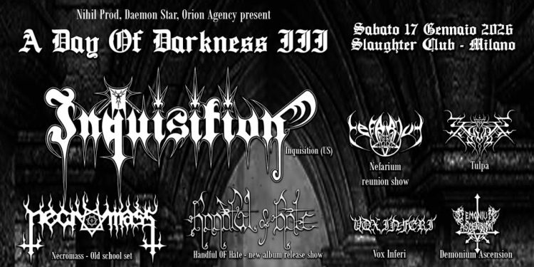 A Paderno Dugnano torna  il Festival “A Day Of Darkness”