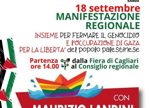 Landini a Cagliari per assemblea Cgil e corteo per la Palestina