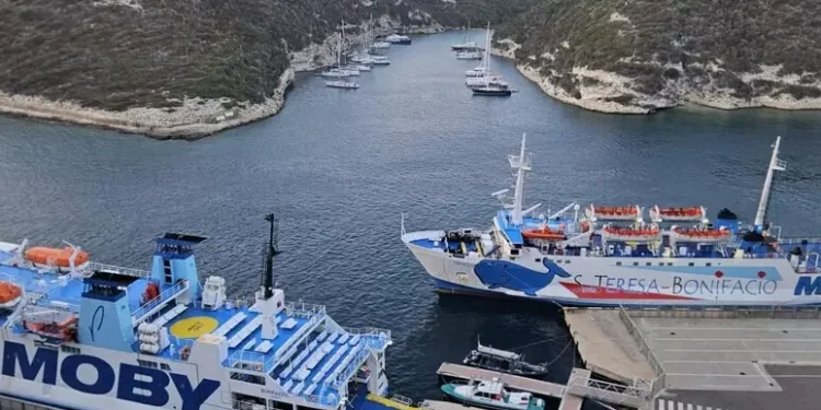 Tra Sardegna e Corsica il Moby Bonifazziu al posto del Giraglia