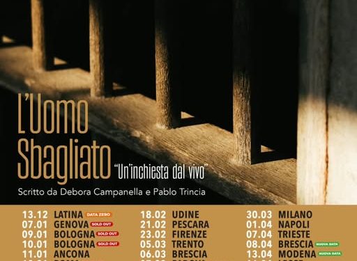 Pablo Trincia presenta lo spettacolo “L’uomo sbagliato”: ecco le date