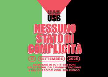 17 settembre: USB Pubblico Impiego si mobilita per la Palestina e la Global Sumud Flotilla