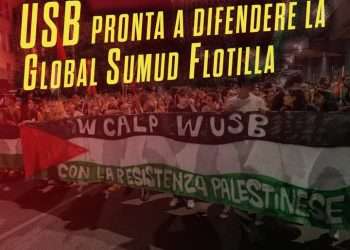 Usb lancia sostegno alla Global Sumud Flotilla