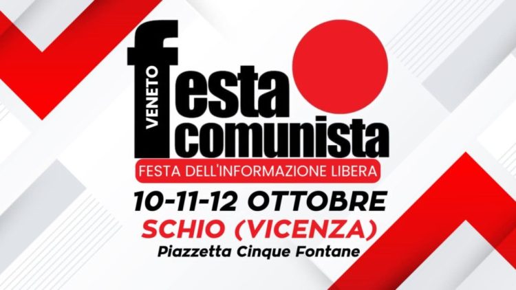 Tre giorni di festa comunista in Veneto: domenica intervento di Simone Spiga sulla libertà di stampa