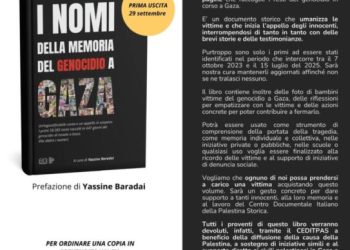 Ceditpas pubblica un libro sulle 58.383 vittime palestinesi del Genocidio a Gaza