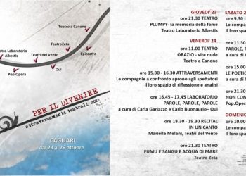 “Per il divenire”, dal 23 al 26 ottobre 2025 al Teatro Alkestis di Cagliari