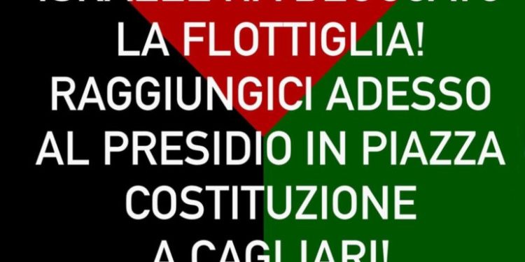 Aggressione alla Flotilla, manifestazioni in tutta Italia: presidio a Cagliari sotto il Bastione