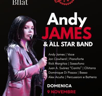 Andy James and All Star Band al Bflat il 9 novembre
