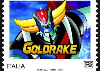 Emesso oggi dal Ministero delle Imprese e del Made in Italy un francobollo dedicato a Goldrake, nel 50° anniversario