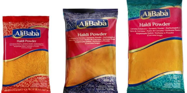 Curcuma in polvere dall’India richiamata per presenza di Salmonella