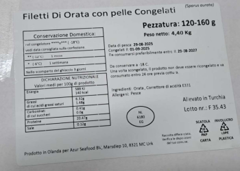 Richiamato il filetti di orata