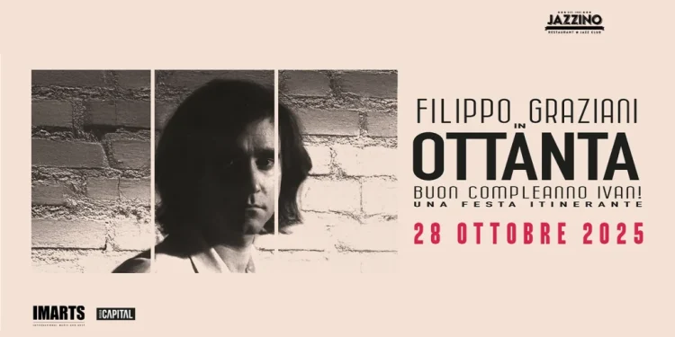 Filippo Graziani in “Ottanta. Buon Compleanno Ivan”: il 28 ottobre a Cagliari