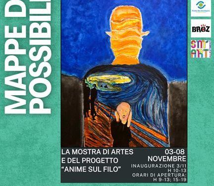 Cagliari, inaugura il 3 novembre la mostra di ArteS “Mappe del possibile” al Centro di Quartiere di Sant’Elia (ex asilo)
